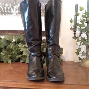 Black, English-style boots